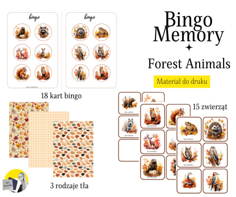 Bingo Forest Animals