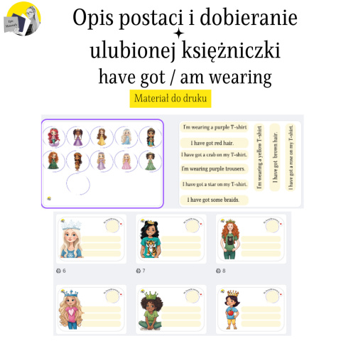 Dopasuj księżniczki have got i am wearing Dopasuj księżniczki have got i am wearing