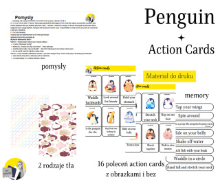 Penguin Action Cards